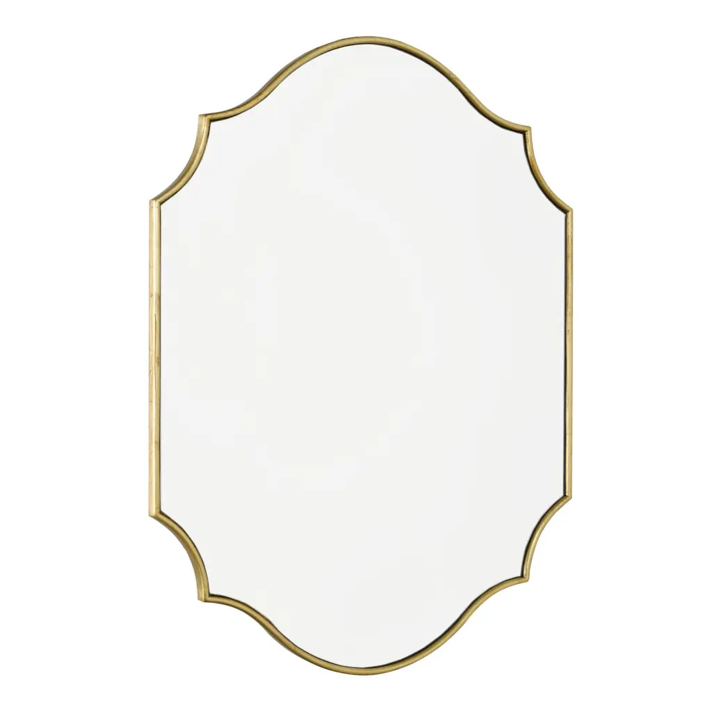 Ruggiero Rectangle Gold Mirror 70 x 50cm