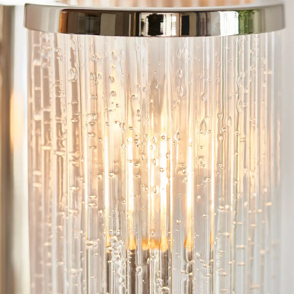 Henbury Ribbed Glass Wall Light