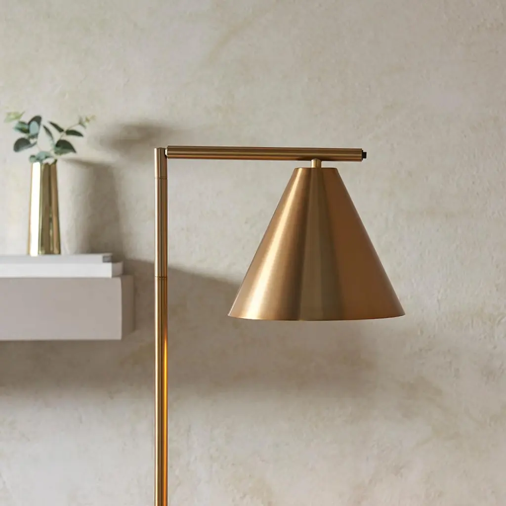 Cape Antique Brass Floor Lamp