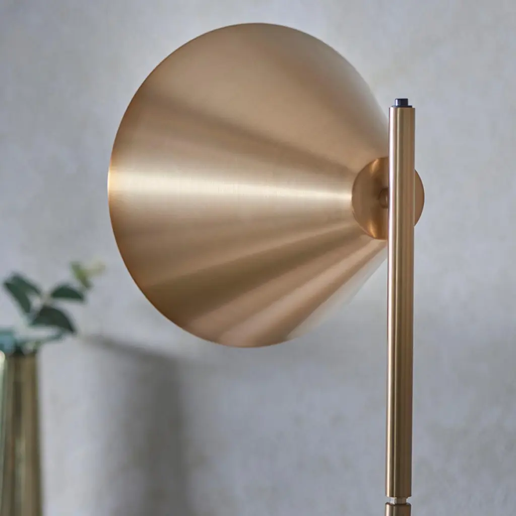 Cape Antique Brass Floor Lamp