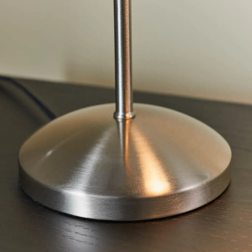 Satin Chrome Touch Lamp with Flexi Arm
