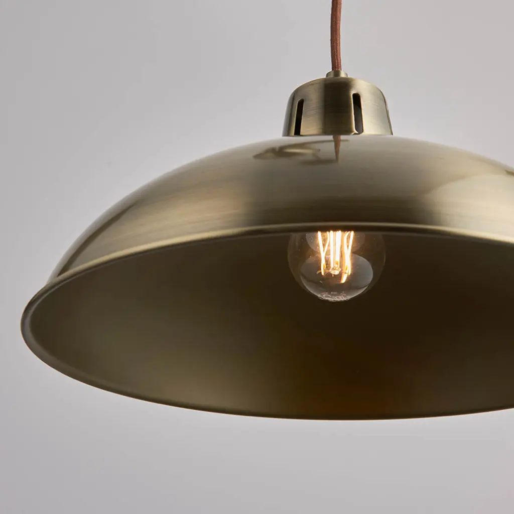 Polka Antique Brass Rise and Fall Metal Pendant