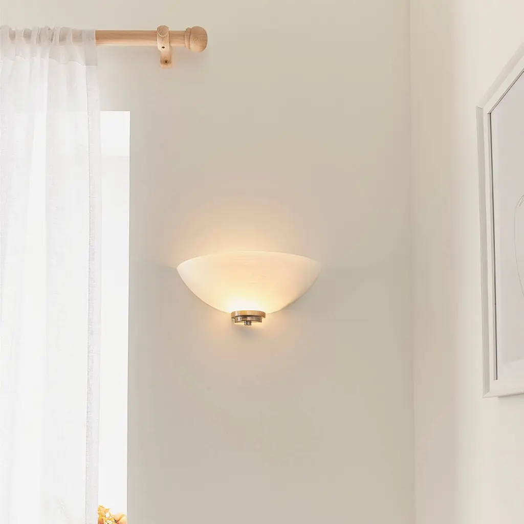 Welles 1 Light wall Light Satin Chrome