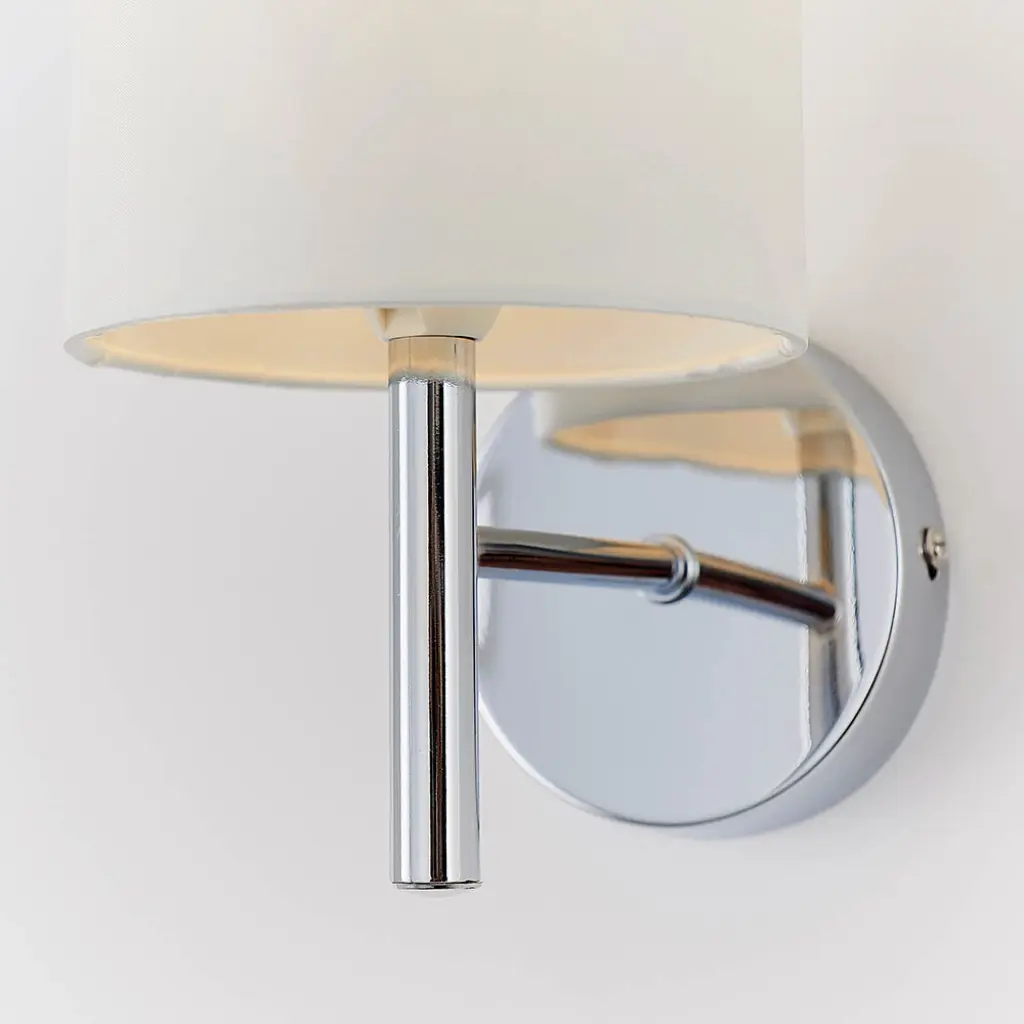 Brio Wall Light in Polished Chrome C/W Shade