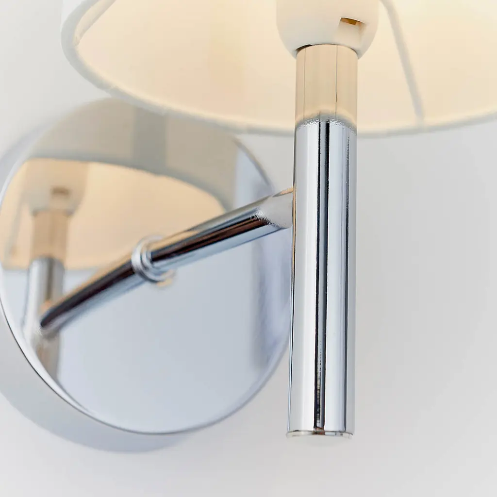Brio Wall Light in Polished Chrome C/W Shade