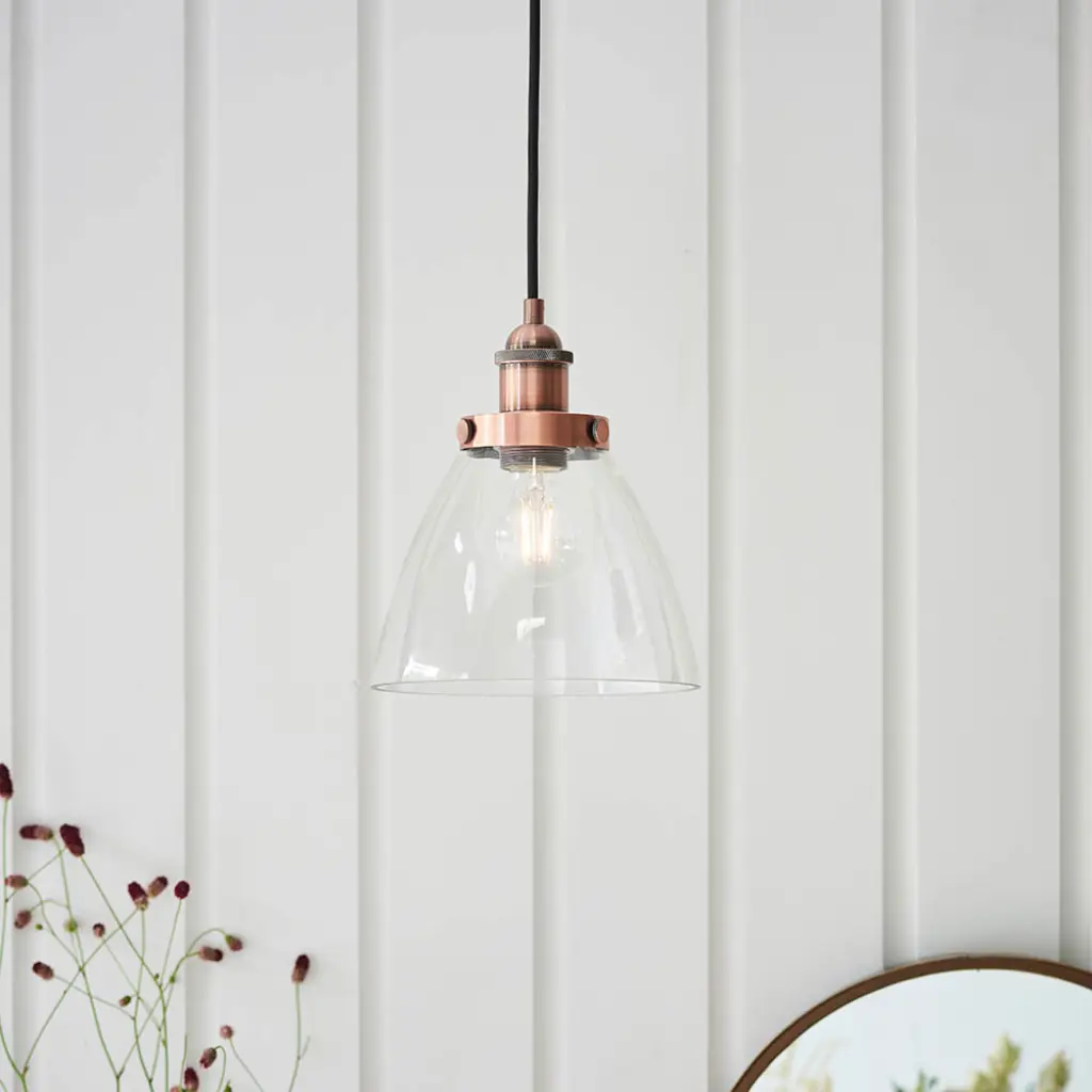 Hansen Small Pendant in Aged Copper