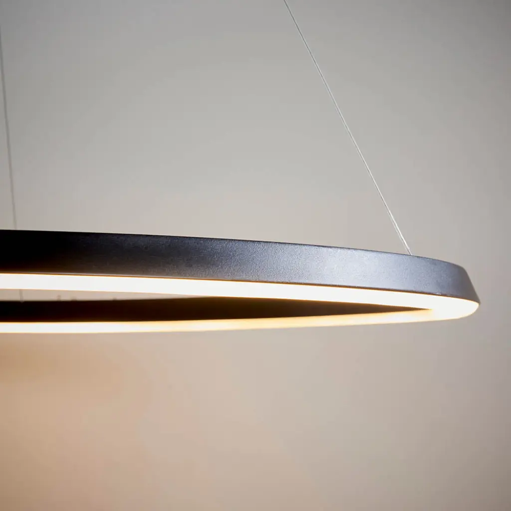 Staten LED Pendant in Matt Black Finish