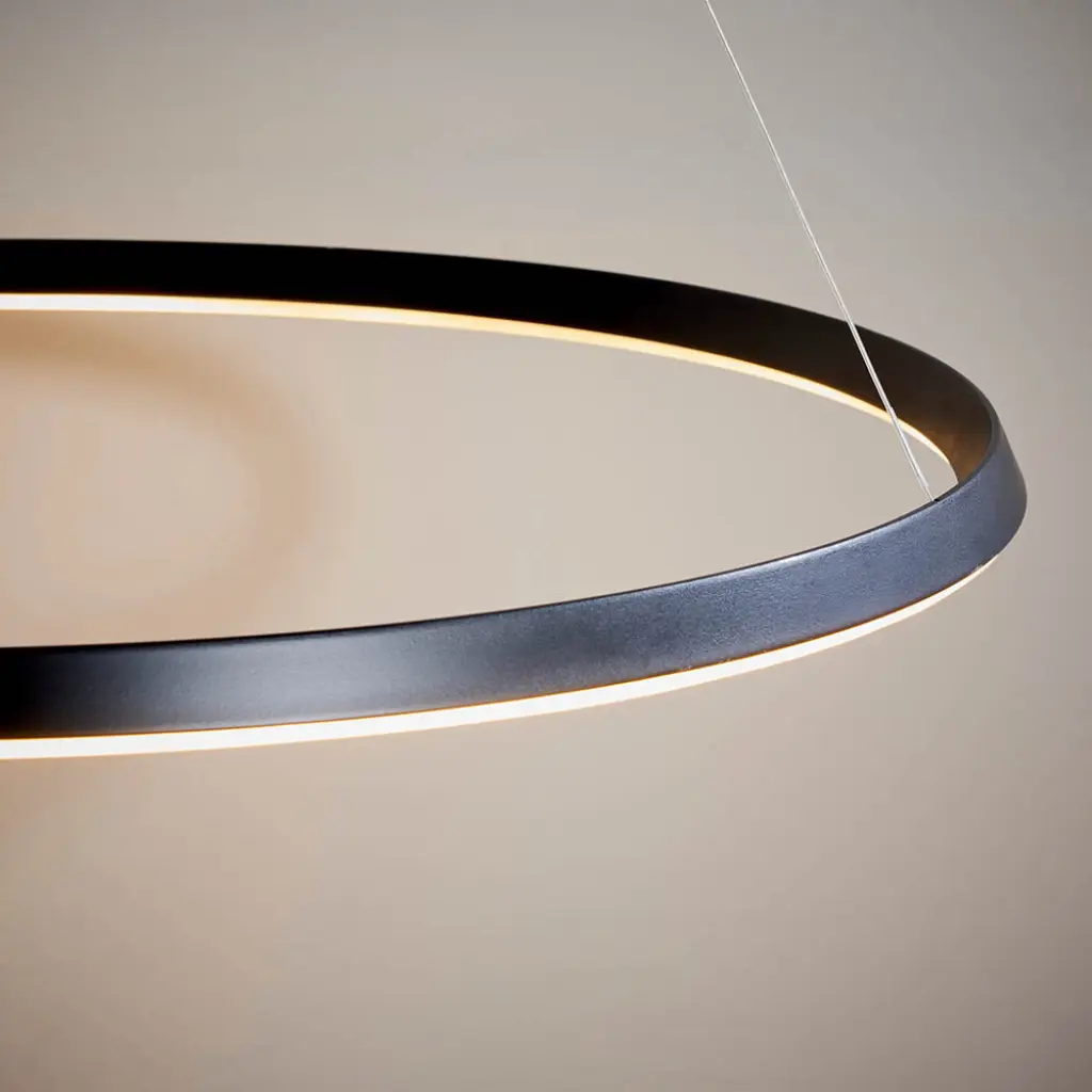 Staten LED Pendant in Matt Black Finish