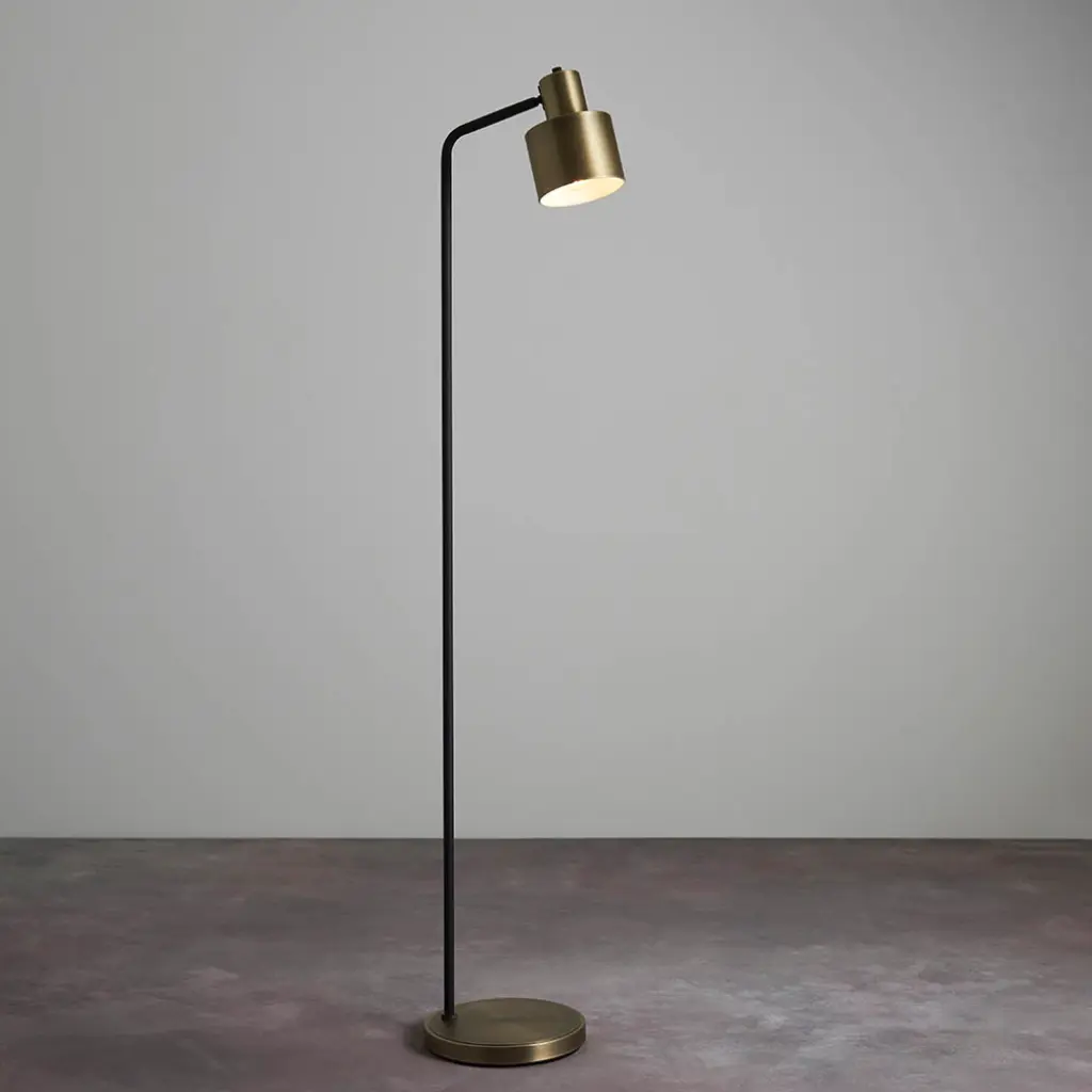 Mayfield Matt Antique Brass Floor Lamp