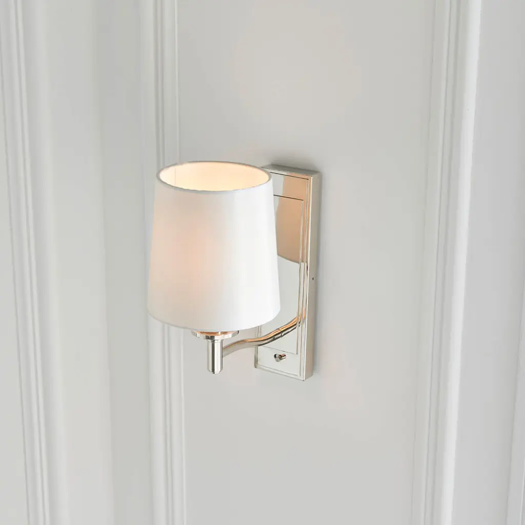 Ortona Bright Nickel Wall Light