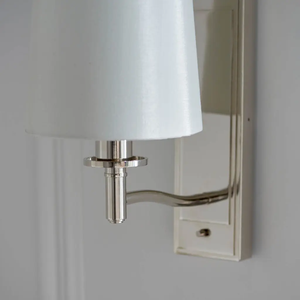 Ortona Bright Nickel Wall Light
