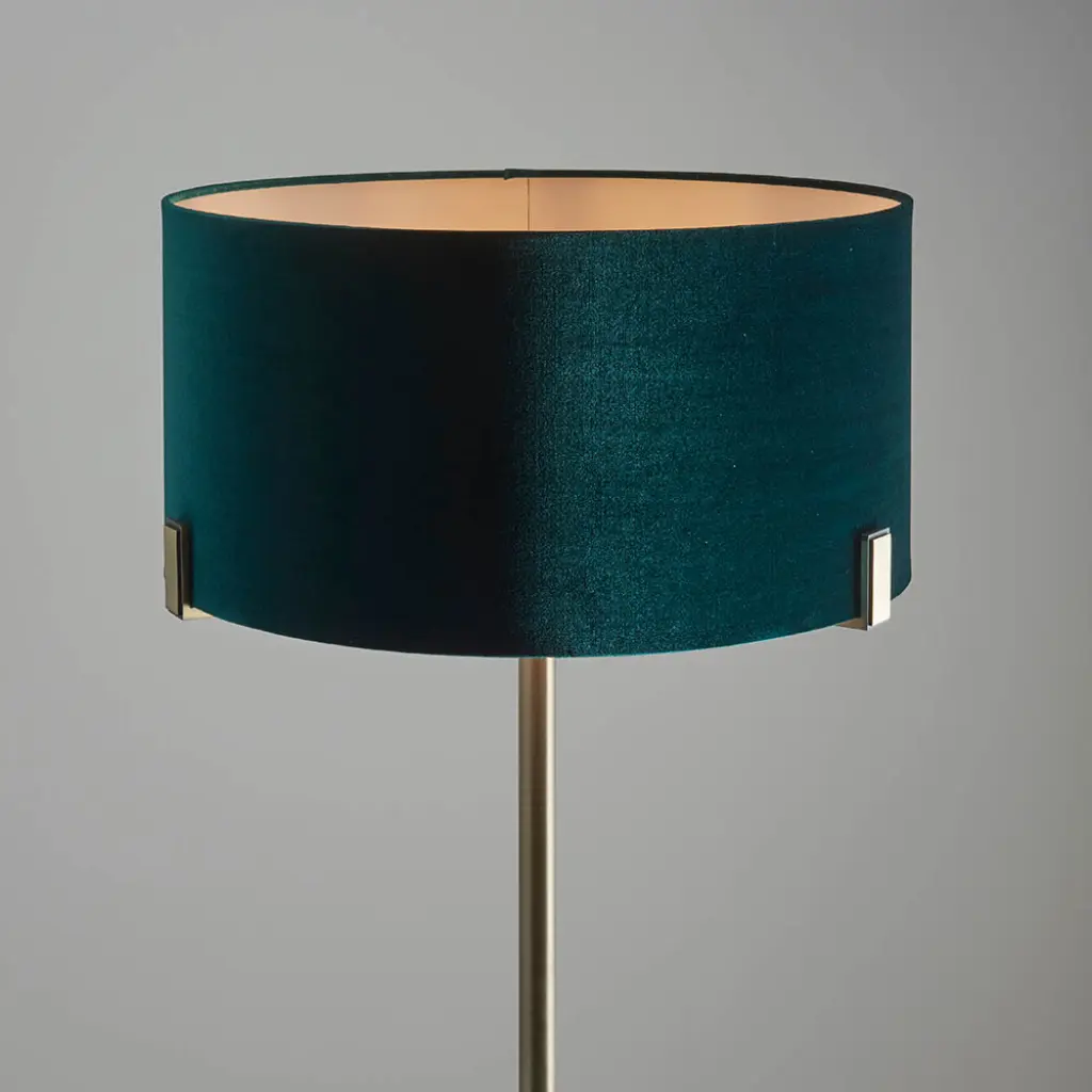 Hayfield Floor Light in Matt Antique Brass
