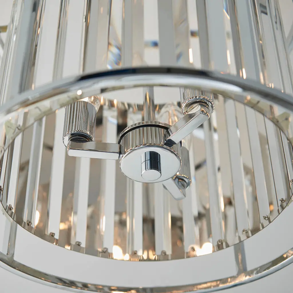 Hamilton 3 Light Semi Flush in Chrome IP44