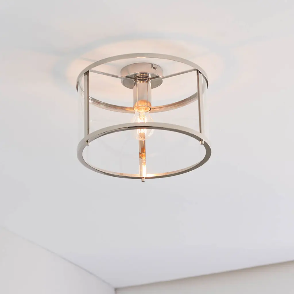 Hopton Nickel Flush Light