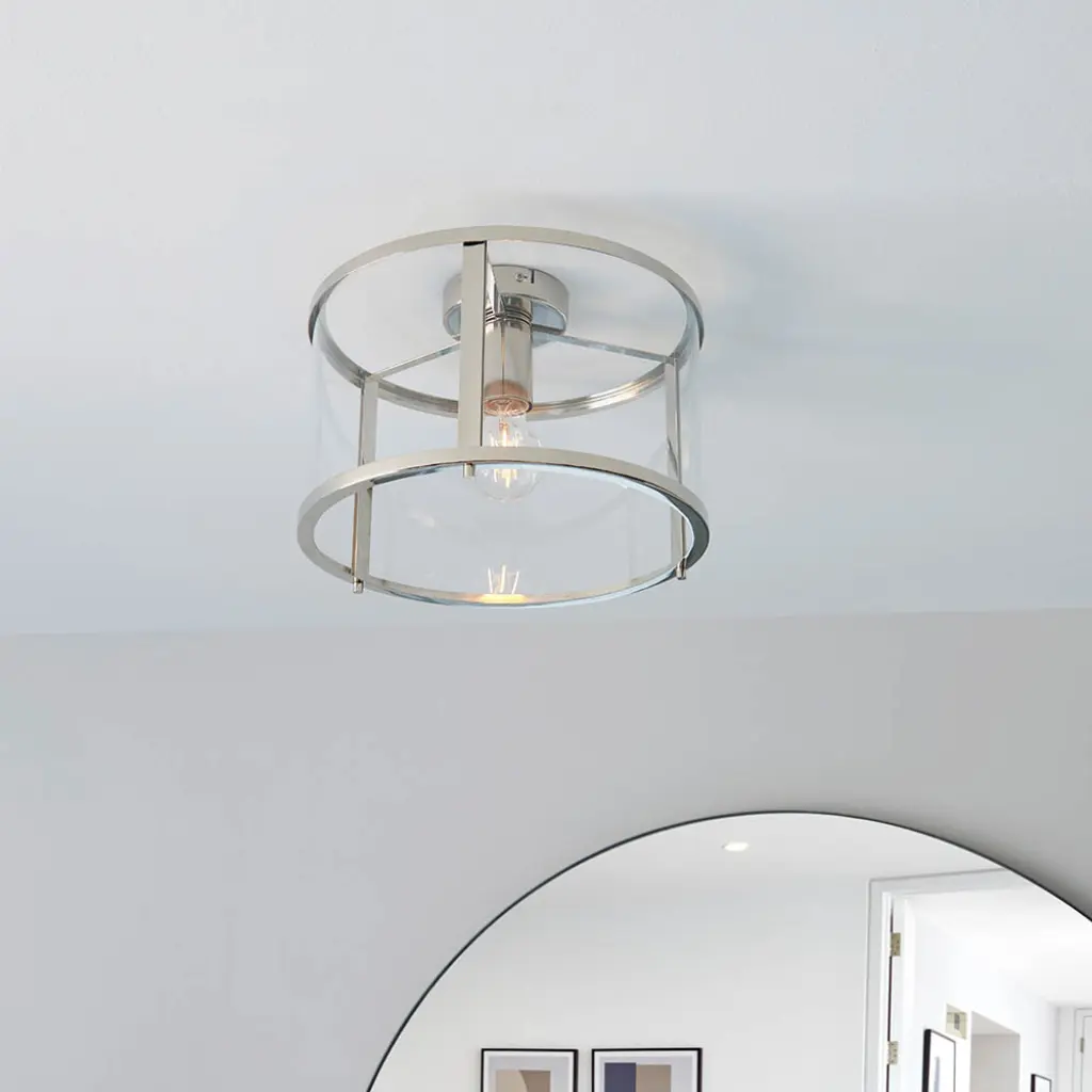 Hopton Nickel Flush Light