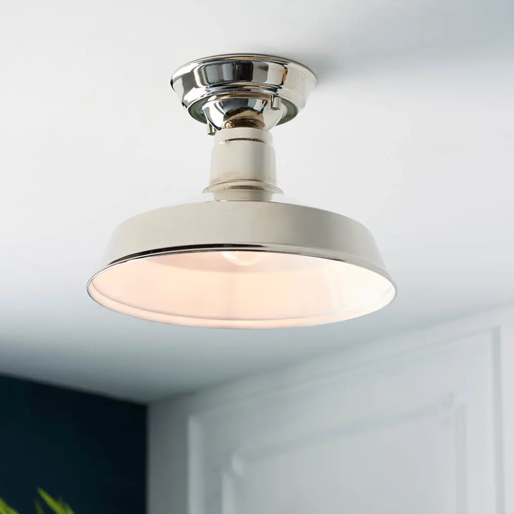 Darton Polished Nickel Semi Flush Fitting