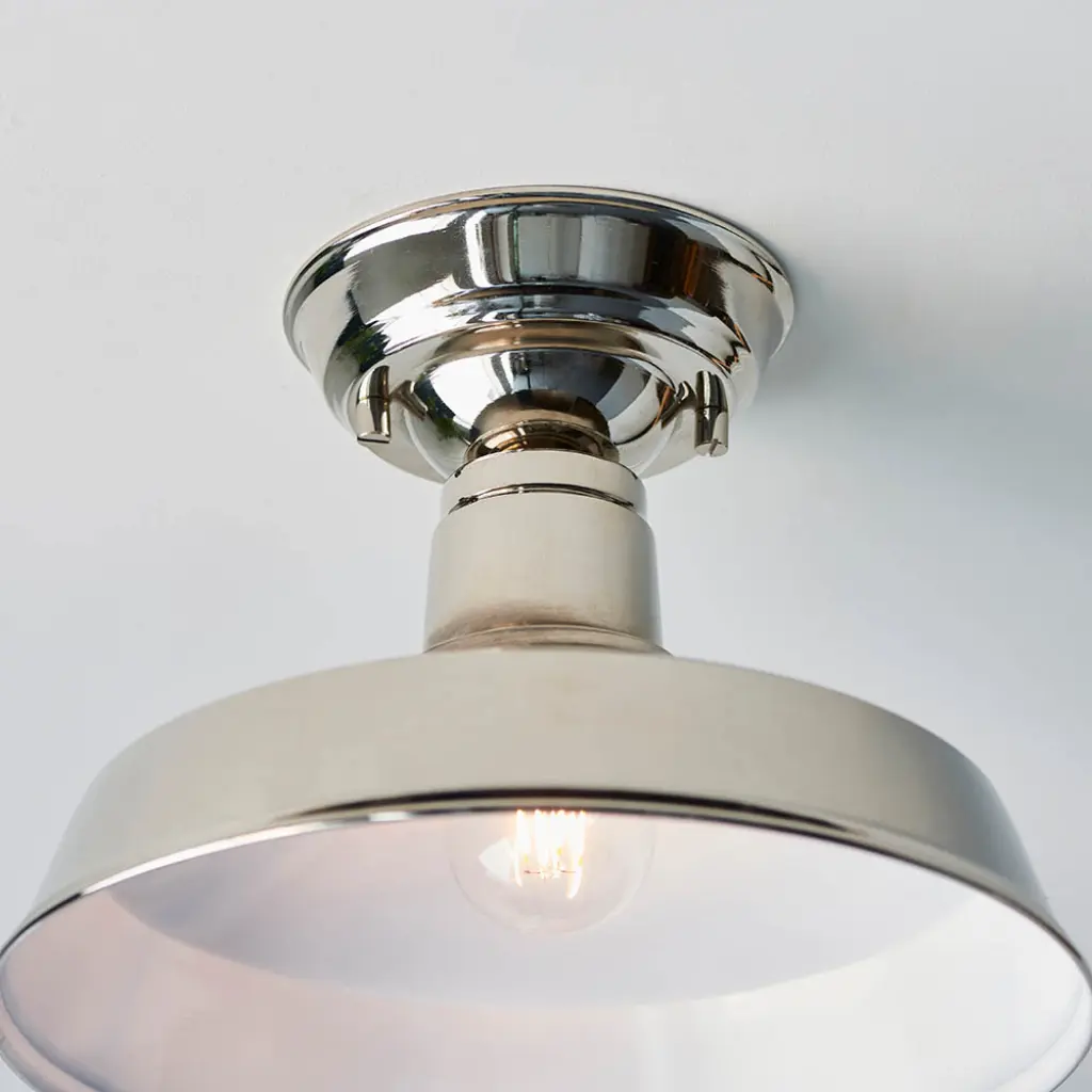 Darton Polished Nickel Semi Flush Fitting