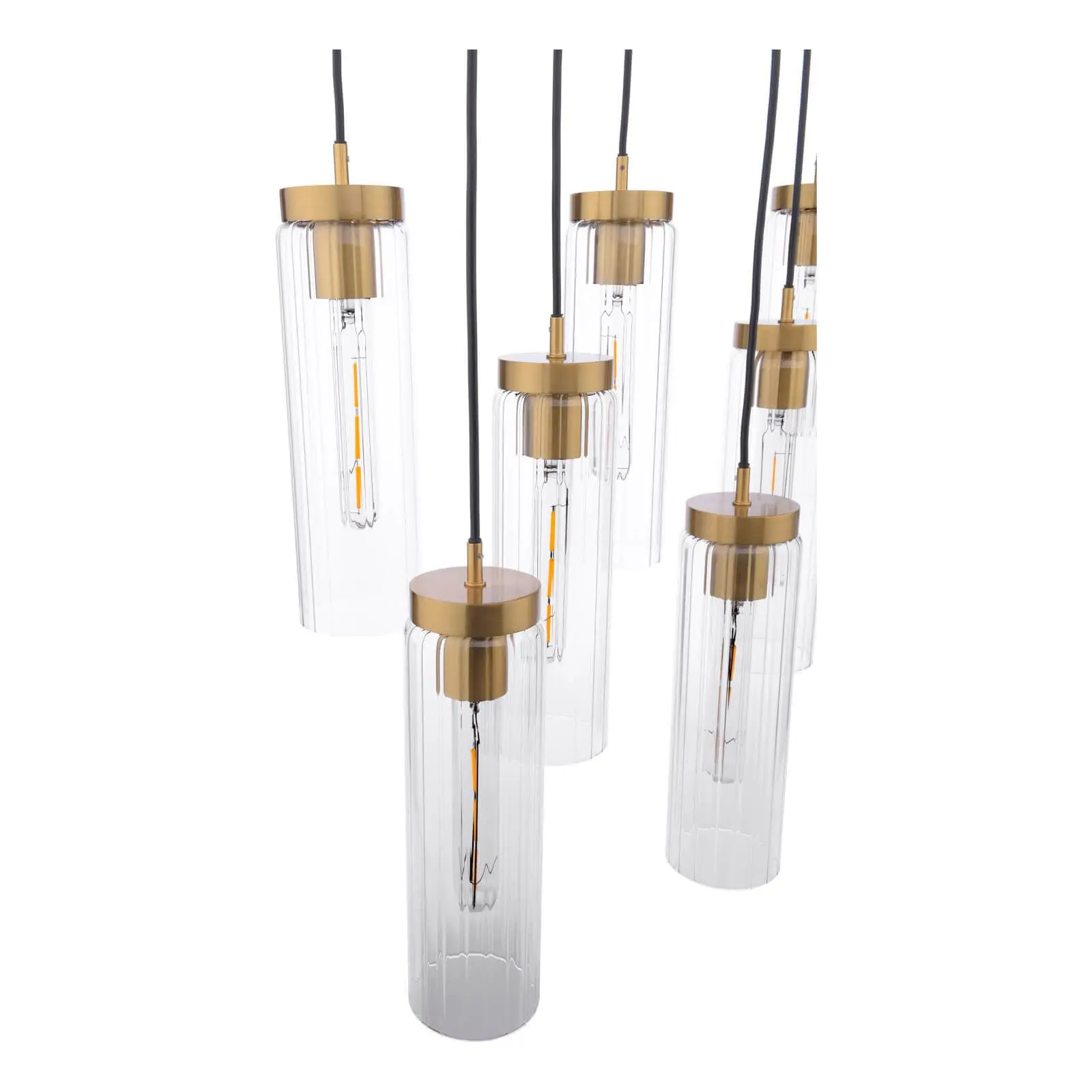 Jodelle 11 Light Polished Bronze Bar Pendant