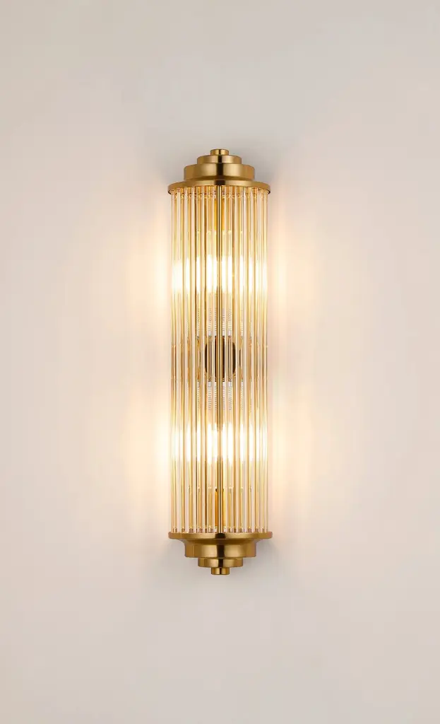 Appeal Small Flush Wall Light in Gold IP44