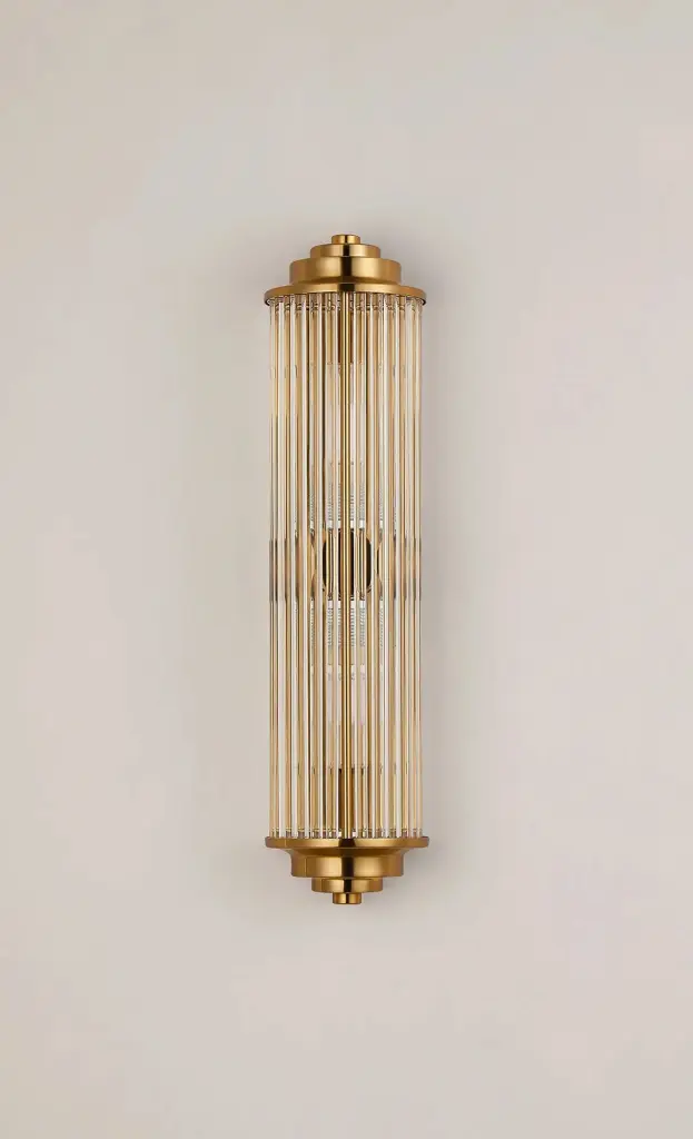 Appeal Small Flush Wall Light in Gold IP44