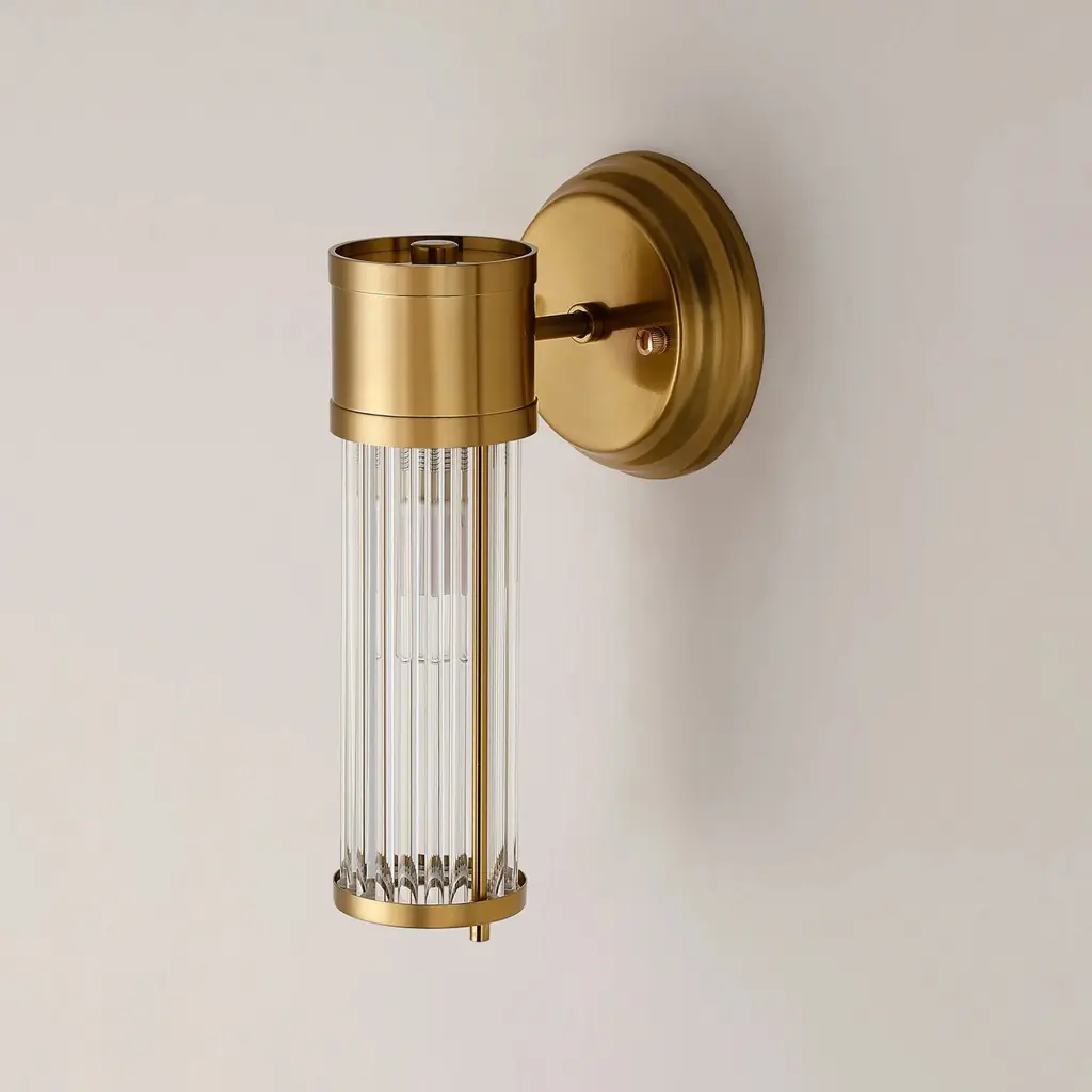Appeal Single Wall Light in Gold IP44