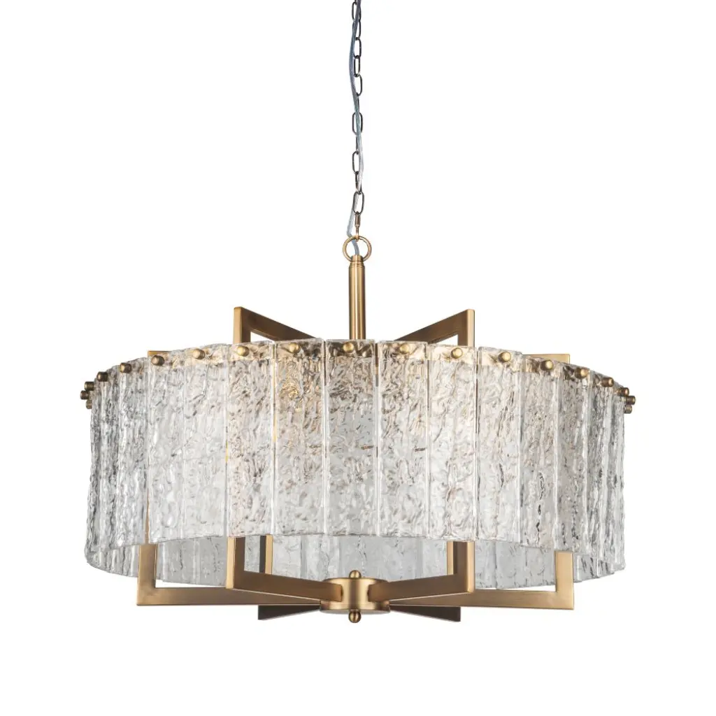 Ariana 6 Light Ceiling Pendant in Brushed Bronze Finish
