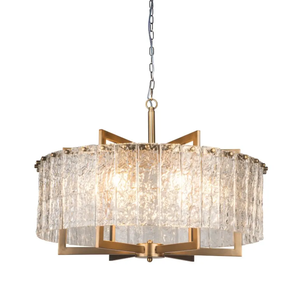 Ariana 6 Light Ceiling Pendant in Brushed Bronze Finish