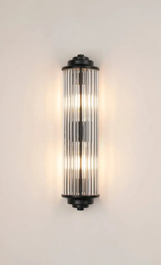 Appeal Small Flush Wall Light in Satin Black IP44