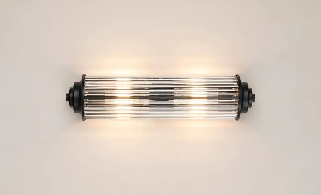 Appeal Small Flush Wall Light in Satin Black IP44