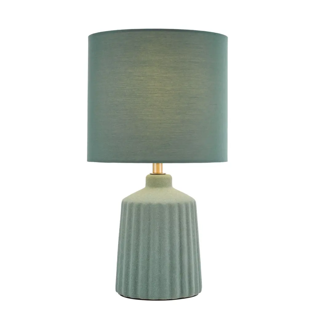 Chloris Small Green Table Lamp C/W Shade