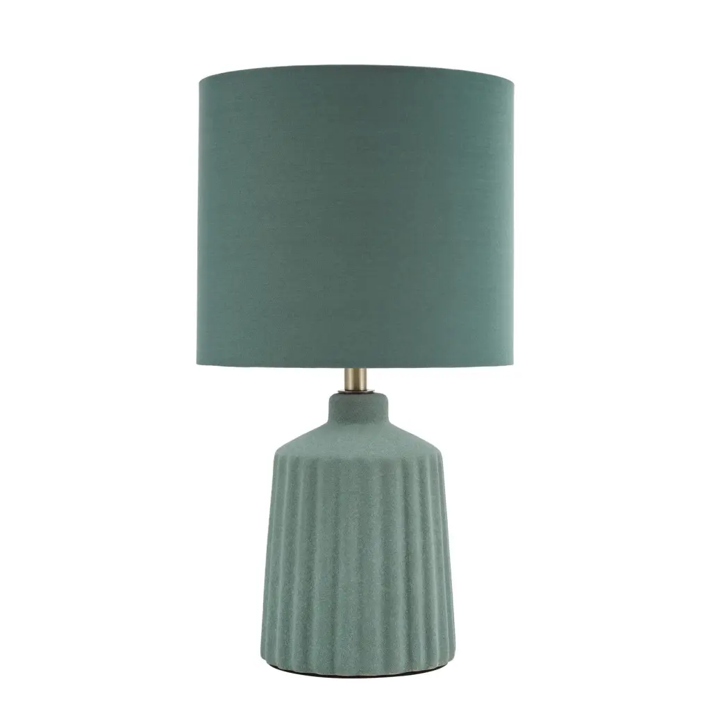 Chloris Small Green Table Lamp C/W Shade