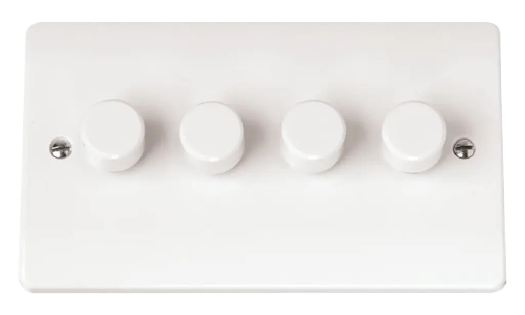 White 4Gang Dimmer Switch