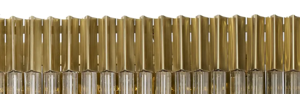 Donard Brass 5 Light Bar Pendant with Clear Glass