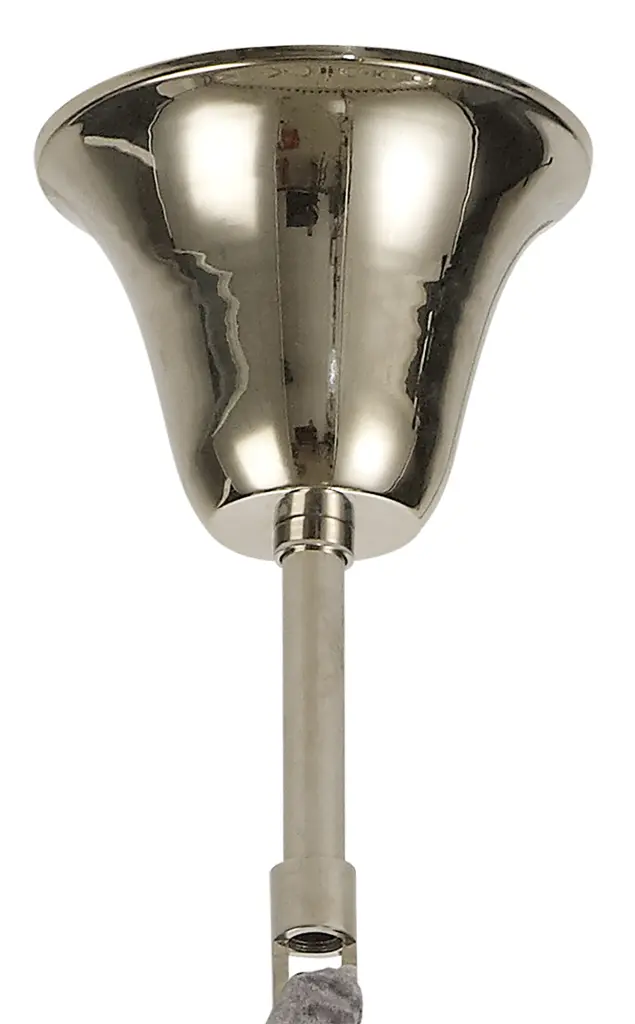 Donard Polished Nickel 8 Light Pendant with Clear Glass