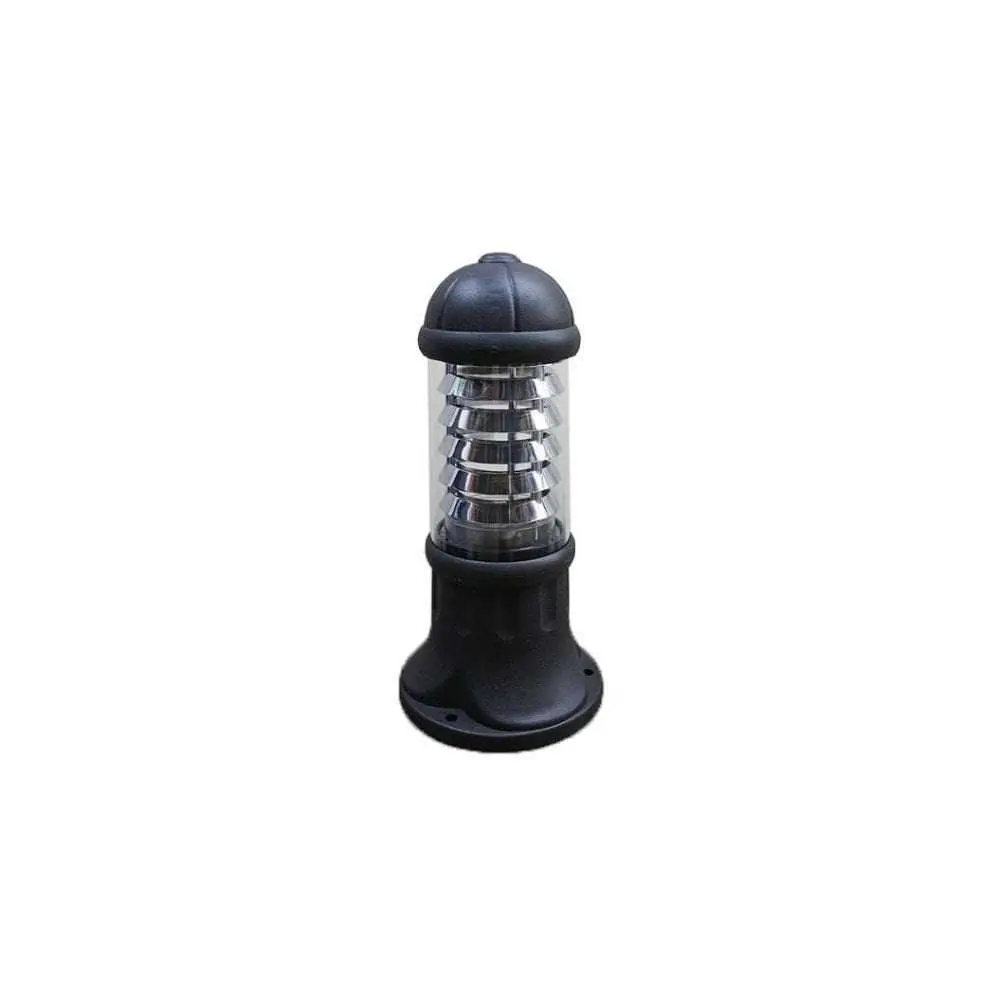 SAURO 500mm Bollard Light Chrome Louver