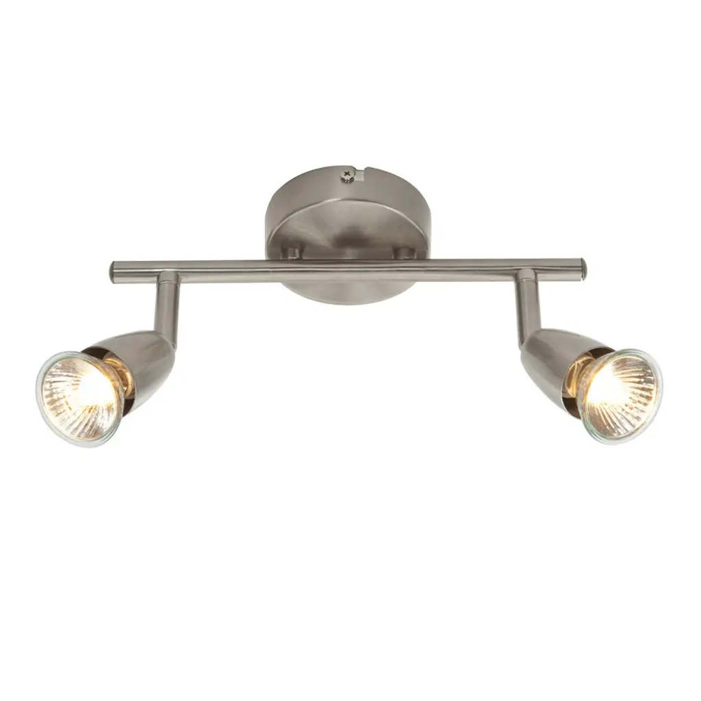Amalfi 2 Light Spotlight Bar in Satin Nickel
