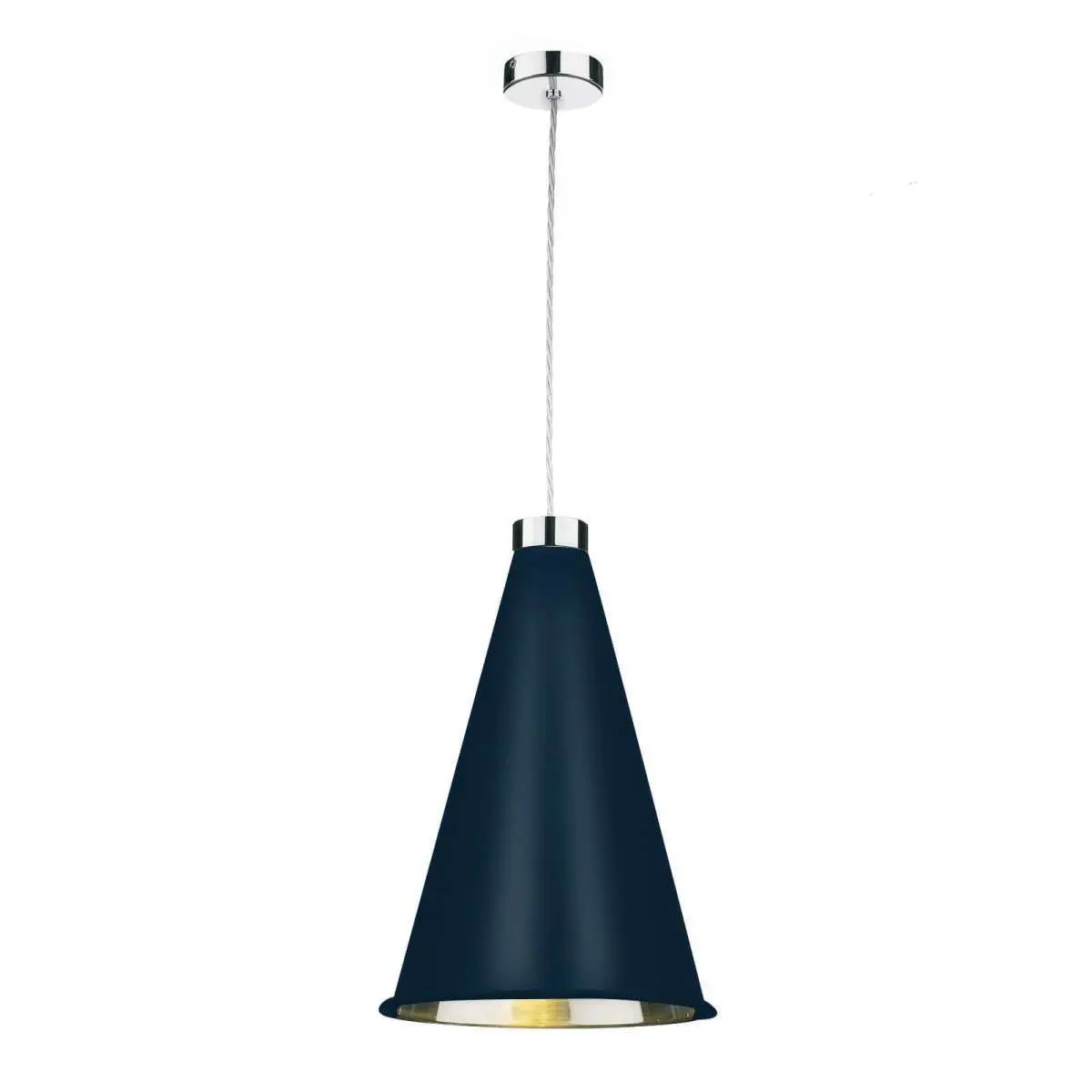 Hyde Single Large Pendant Chrome (Bespoke Colours Available)