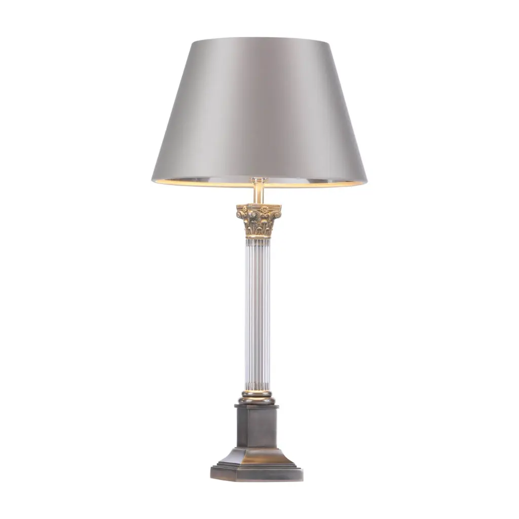 Imperial Small Base Only Table Lamp in Pewter