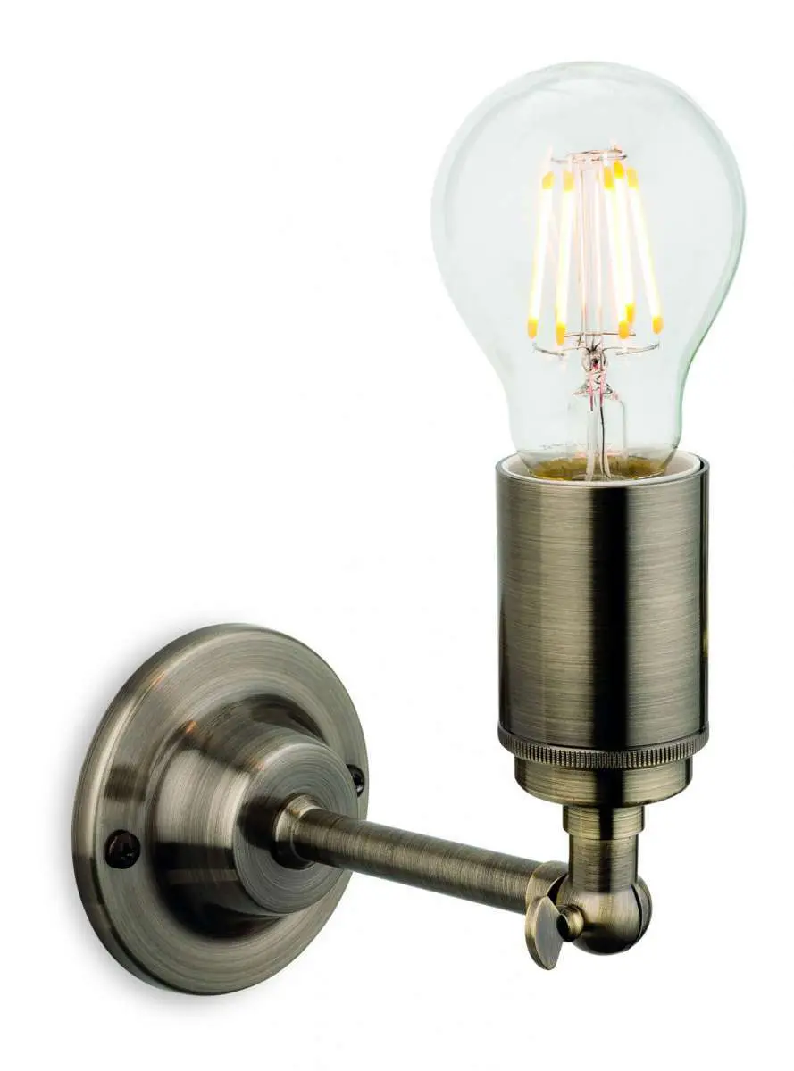 Indy Wall Light in Antique Brass Finish