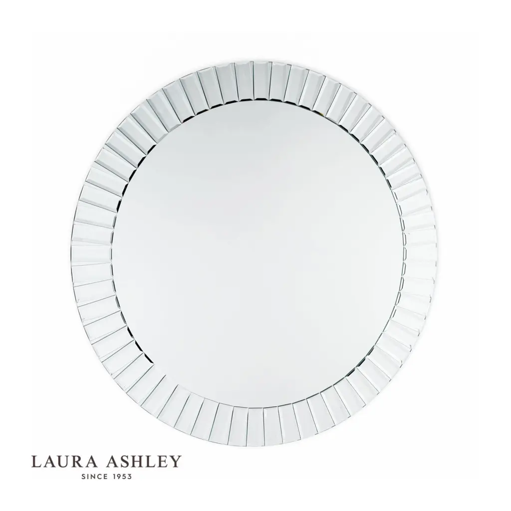 Capri Large Round Bevelled Mirror 100cm