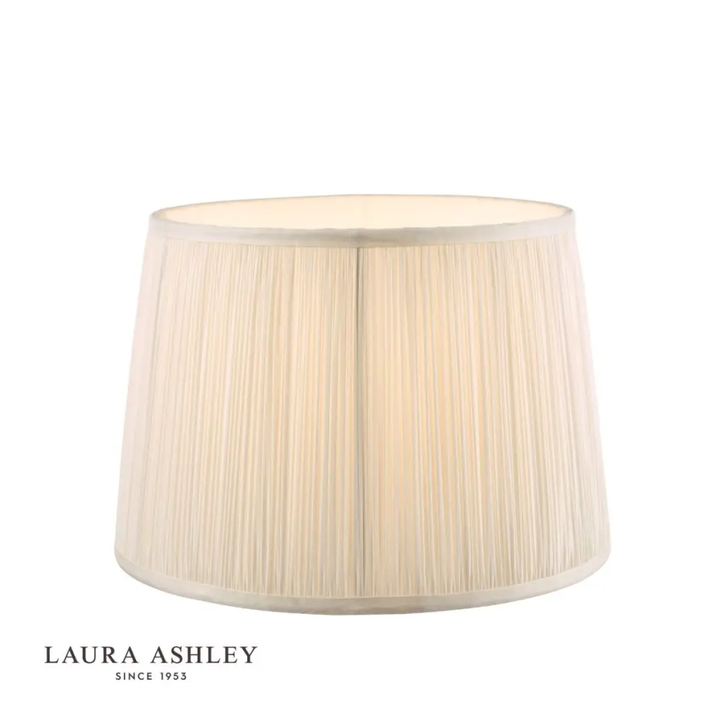 Hemsley Pleated Silk Cream Shade 300mm/12 Inch