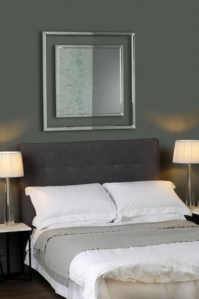 Laura Ashley Evie Square Mirror Clear Frame 90cm