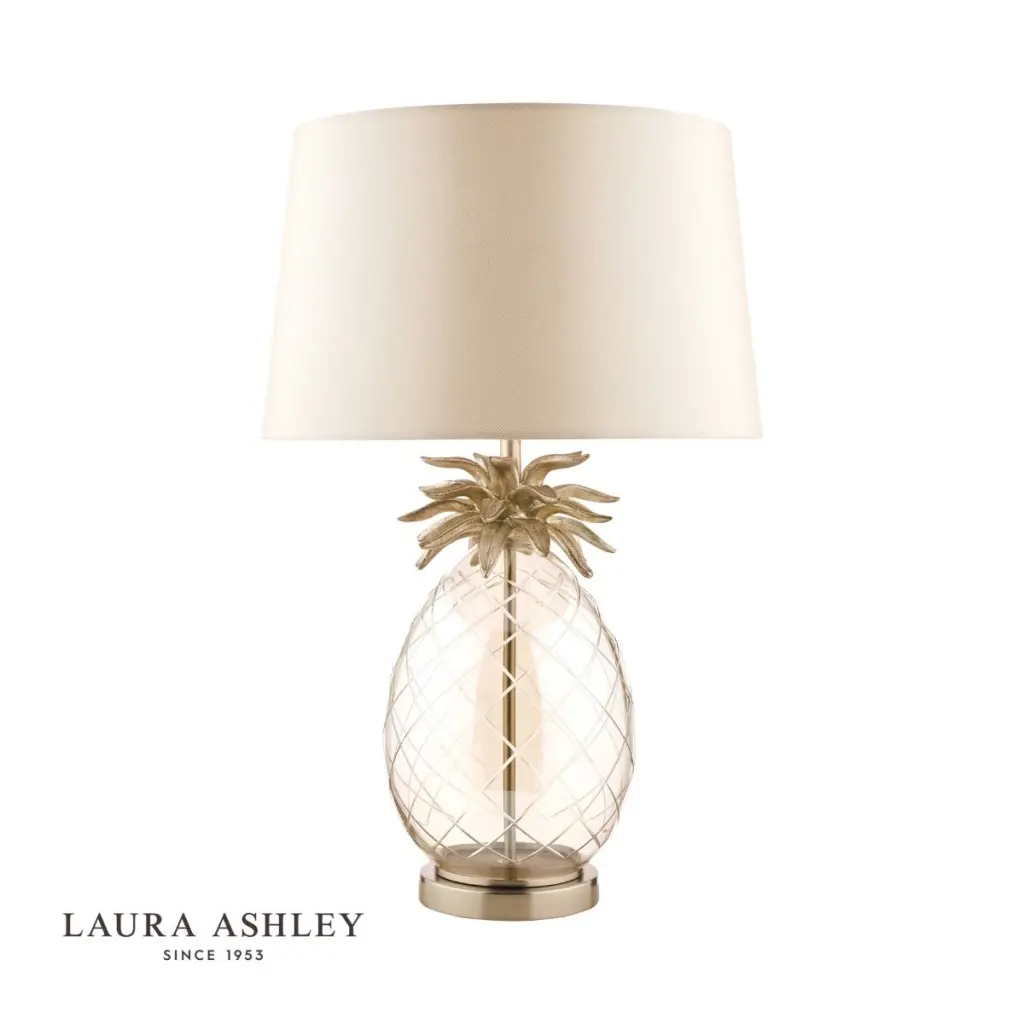 Pineapple Large Champagne Glass Table Lamp C/W Shade
