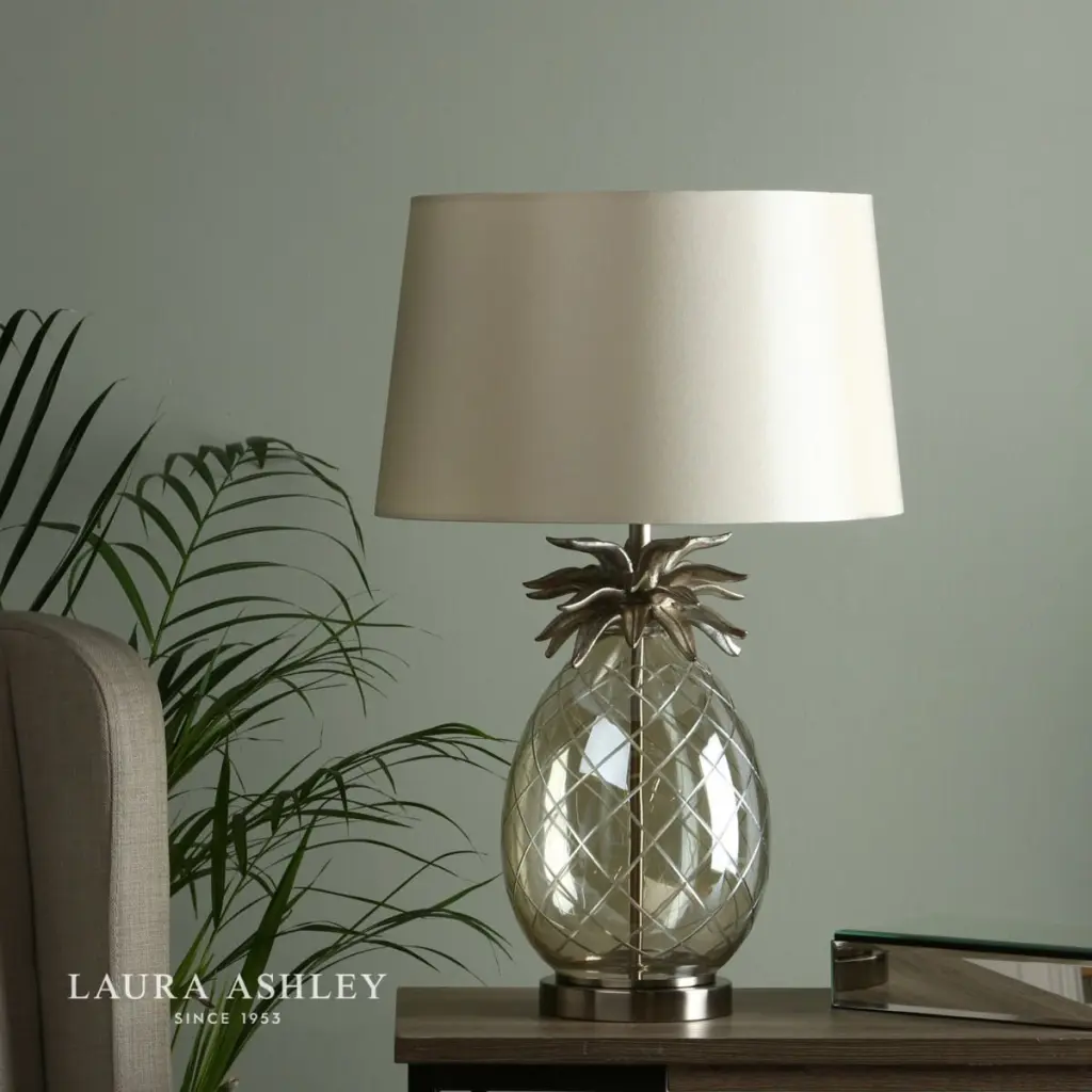 Pineapple Large Champagne Glass Table Lamp C/W Shade