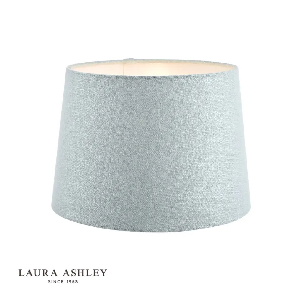 Bacall Linen  Drum Duck Egg Blue Shade 300mm/12 inch