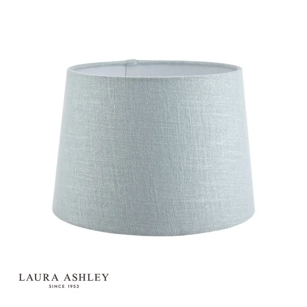 Bacall Linen  Drum Duck Egg Blue Shade 300mm/12 inch