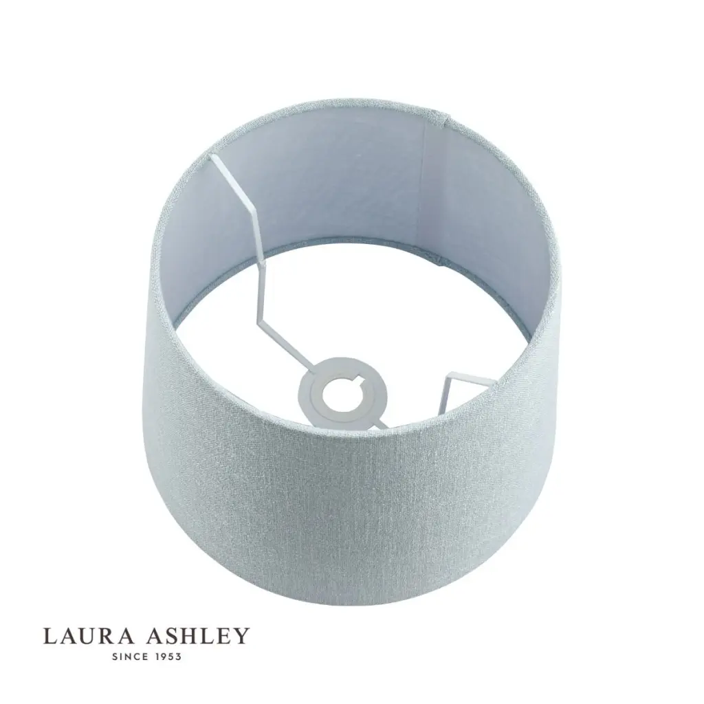 Bacall Linen  Drum Duck Egg Blue Shade 300mm/12 inch