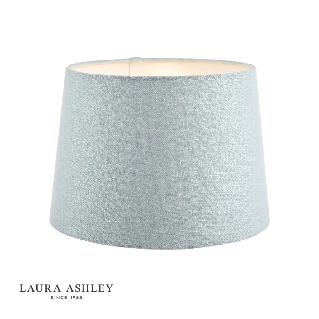 Bacall Linen  Drum Duck Egg Blue Shade 350mm/14 inch
