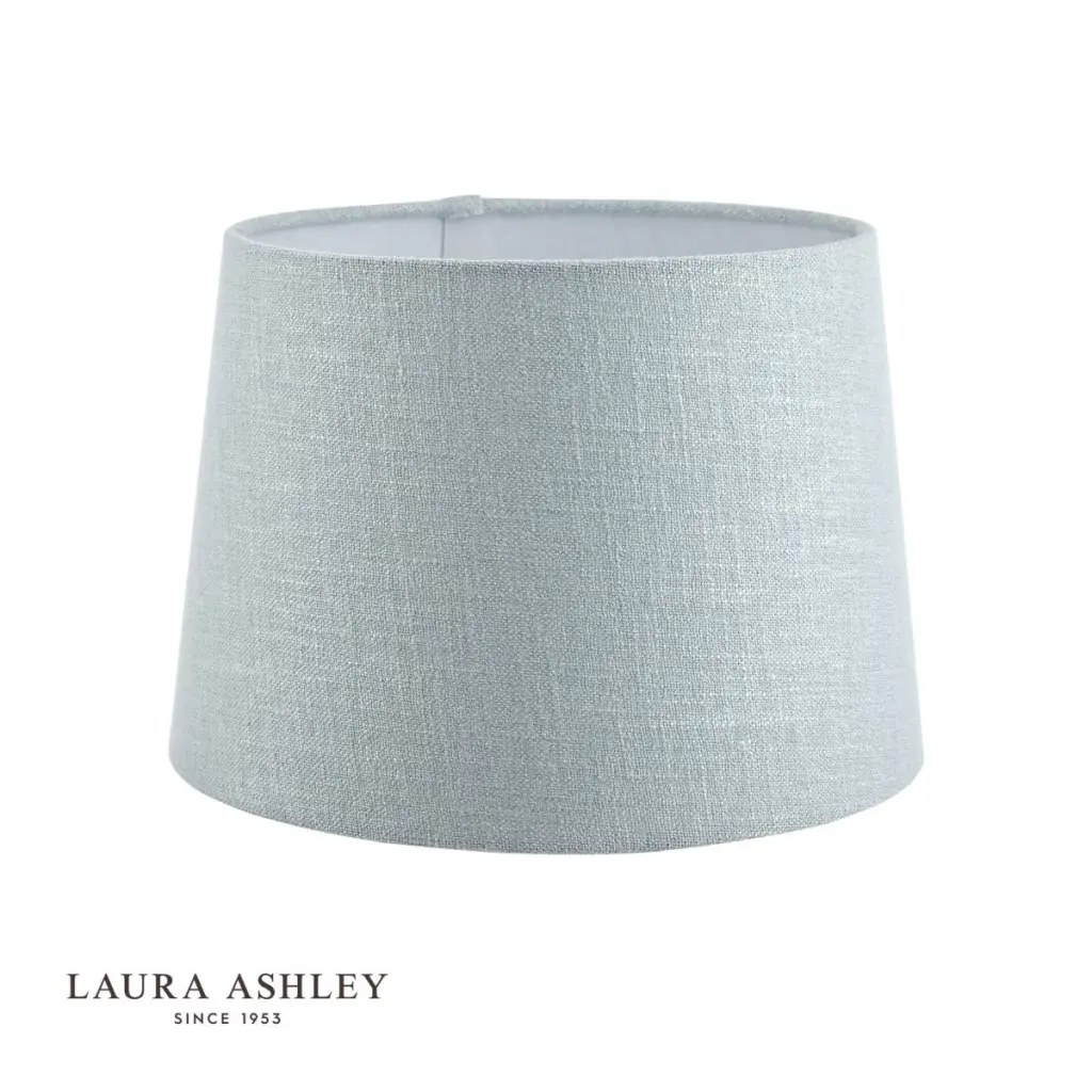 Bacall Linen  Drum Duck Egg Blue Shade 350mm/14 inch