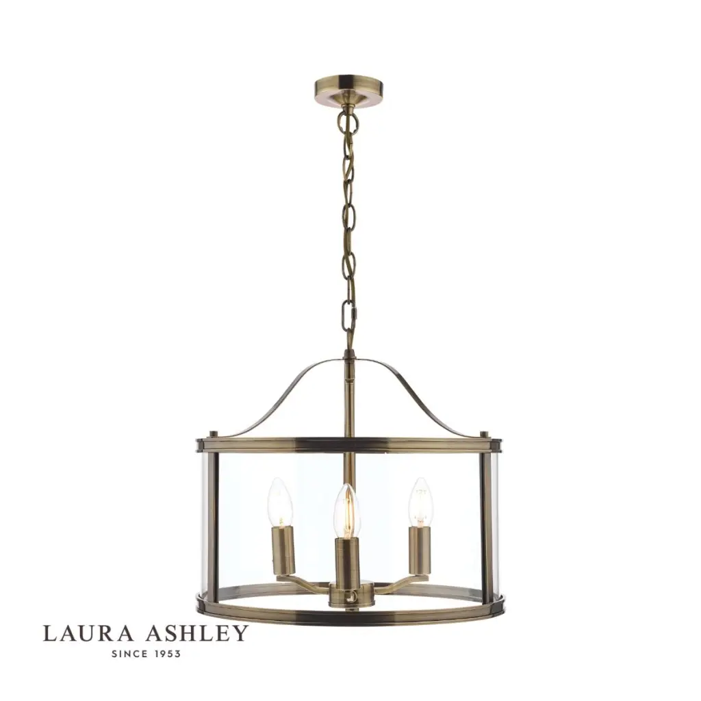 Harrington 3 Light Antique Brass Pendant